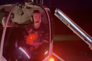 Filmuojant D. Montvydo sceną sraigtasparnyje, anonso kūrėjams teko griebtis gudrybių