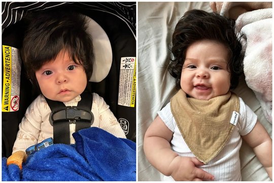 Internetas pakvaišo dėl 5 mėnesių kūdikio: tokios šukuosenos pavydi net suaugusieji