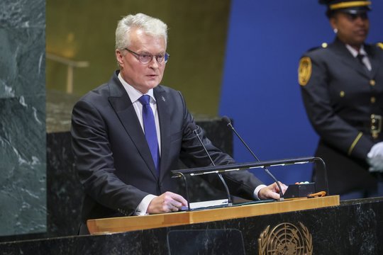 G. Nausėda apie D. Trumpo pareiškimus dėl Rusijos orlaivių: labai geras atgrasymo faktorius