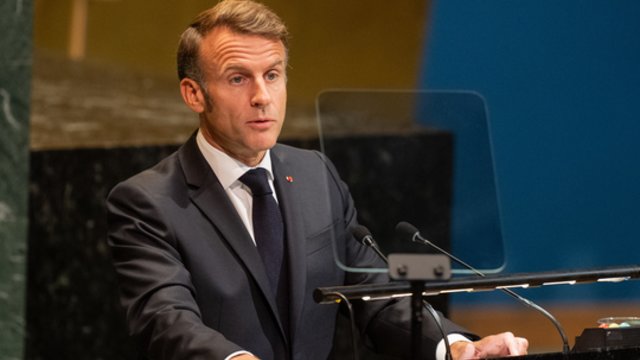 D. Trumpo ir E. Macrono susitikime – įnirtinga diskusija dėl Palestinos pripažinimo ir „Hamas“ įkaitų paleidimo