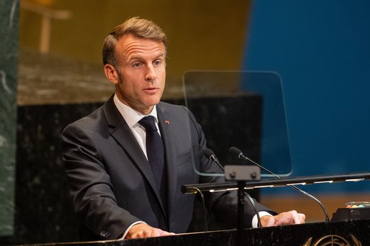 D. Trumpo ir E. Macrono susitikime – įnirtinga diskusija dėl Palestinos pripažinimo ir „Hamas“ įkaitų paleidimo