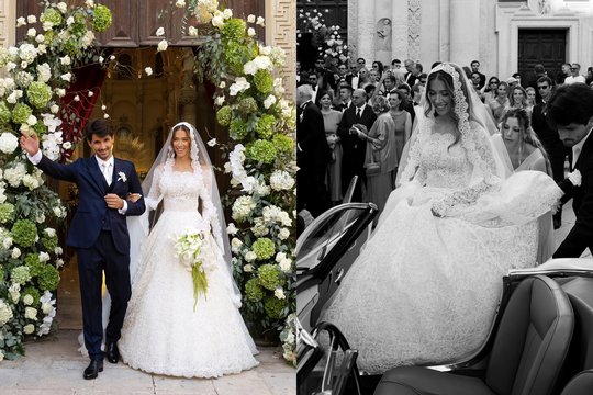 Italijoje – prabangios „Formulė 1“ žvaigždės brolio vestuvių puota: viskas atrodė tarytum iš pasakos