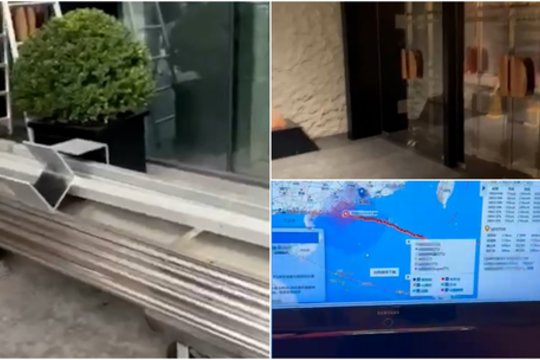 Kaip Šendženas ruošėsi taifūnui: užfiksavo vaizdus