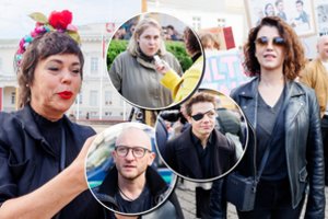 Kultūros bendruomenės proteste – būrys žinomų veidų: pasirodė E. Jennings, N. Marčėnaitė