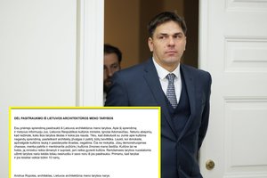 Architektas nubraižė maršrutą ministrui, bet nesitiki, kad perskaitys