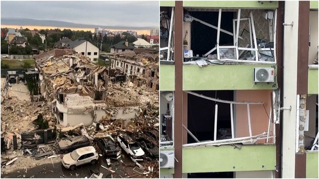 Masinė Rusijos ataka Kyjive: žuvo mažiausiai keturi žmonės, tarp jų – 12 metų mergaitė