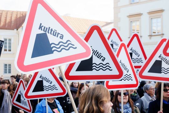 Kultūros bendruomenė rinksis į dar vieną streiką: viliamės, kad tai – paskutinis kartas