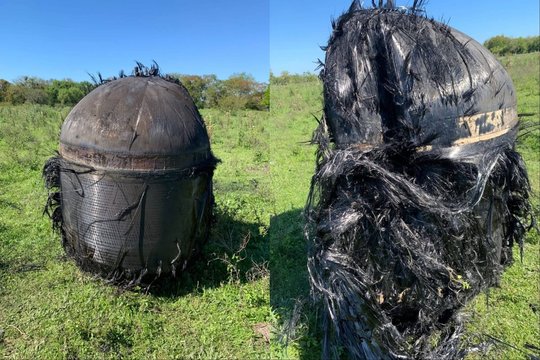 Į ūkį iš dangaus nukrito mįslingas „plaukuotas“ objektas