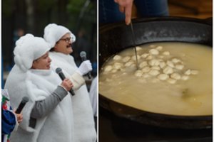 Visagine – neeilinė šventė: dalyviai suvalgė net 200 kilogramų koldūnų