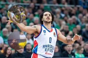 „Anadolu Efes“ pergale pažymėtame mače L. Walkeris po kontakto su treneriu patyrė traumą