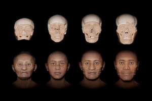 Skaitmeniniu būdu nuo mumijų pašalino „mirties kaukes“ – pirmąkart pasimatė tikrieji veidai