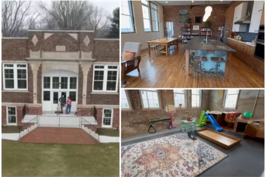 Šeima už 160 tūkst. eurų nusipirko apleistą mokyklą ir pavertė ją svajonių namais