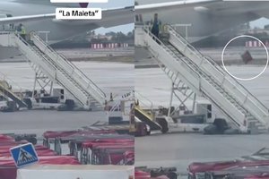 Maišus iš lėktuvo tėškė tiesiai ant asfalto: internetą apskriejęs įrašas sukurstė karštas diskusijas