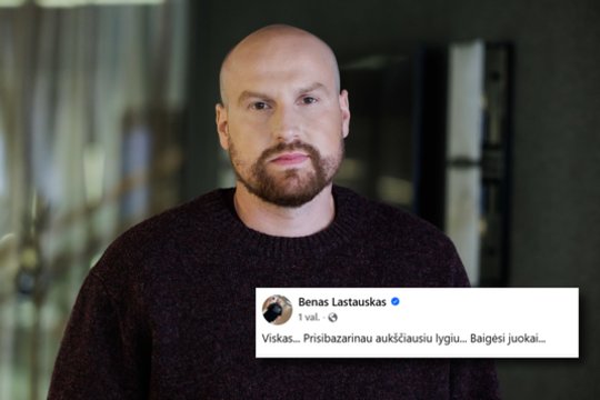 Benas Lastauskas sulaukė netikėto politiko žingsnio: „Prisibazarinau“