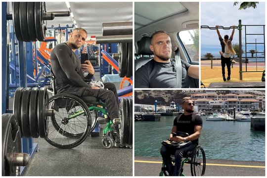 Kauno „Slabotkėje“ užsigrūdinęs Aurimas – stiprus ir neįgaliojo vežimėlyje: Tenerifėje gyvena nuostabų gyvenimą