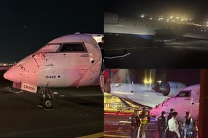 Niujorko LaGuardia oro uoste – dviejų lėktuvų susidūrimas