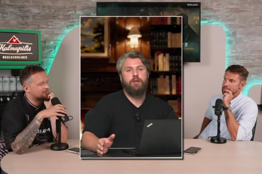 Tarp komikų įsiplieskęs konfliktas persikėlė į viešumą – D. Klajumas kirto M. Katleriui: „Ne ant to užsirovei“