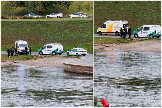 Žaibiška gelbėjimo operacija Vilniaus centre: iš Neries ištrauktas srovės nešamas vyras