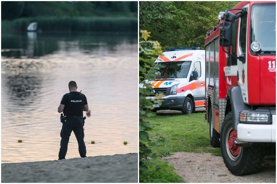 Tragedija Skuodo r.: gelbėti skęstančio vyro suvažiavo visos tarnybos, bet gyvybės išsaugoti nepavyko