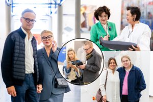 Kviestiniai svečiai pirmieji išvydo unikalius meno kūrinius: atvyko ir B. Nicholson