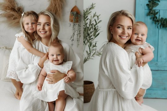 V. Benkunskienės paviešinti kadrai ištirpdė internautų širdis: įsiamžino su ūgtelėjusiomis dukromis