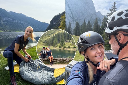 Su liga kovojanti L. Bražinskaitė kalnuose su vyru ieškojo jėgų: „Ne paslaptis, kad šiuo metu nesu geriausios fizinės formos“