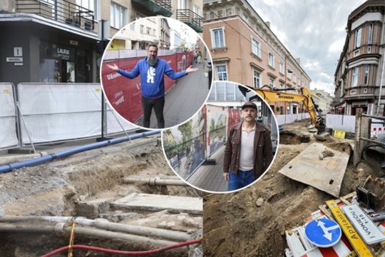 Verslininkai įsiutę dėl gatvių remonto – klientų dukart mažiau, su savivaldybe neįmanoma susišnekėti: „Atrodo, kad tyčiojasi“
