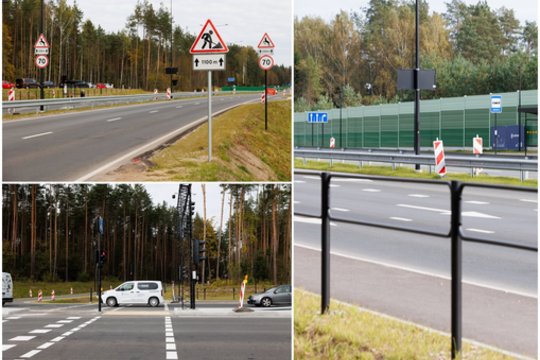 Užbaigta Nemenčinės plento rekonstrukcija: kadruose – naujos gatvės vaizdai