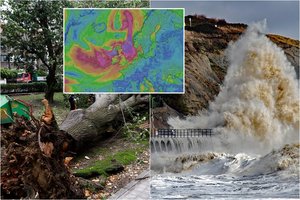 Įspėjo čia gyvenančius lietuvius: smogs itin stipri audra, gūsiai sieks uraganinius