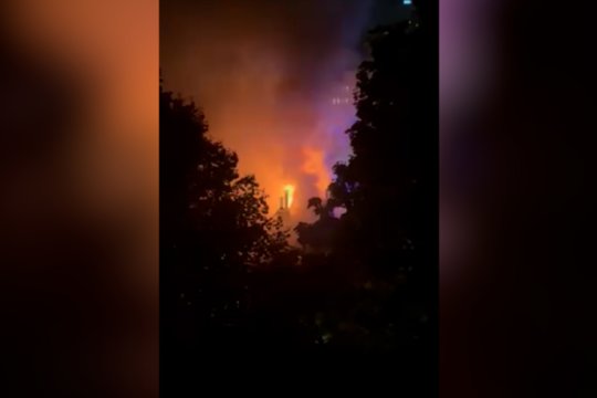 Žinomas gamtininkas liko be stogo virš galvos: užfiksavo gaisro sostinėje vaizdus