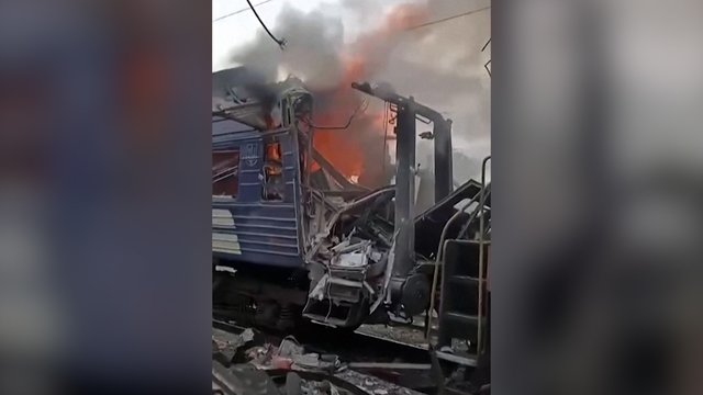 Rusai bombardavo į Kyjivą važiavusį traukinį: negailestingo smūgio padariniai šokiruoja