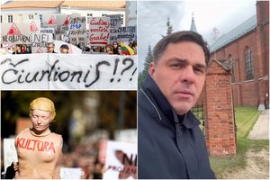 Visa Lietuva kilo dėl Kultūros ministerijos: pasirodė ir I. Adomavičius – ėjo pasimelsti už protestuotojus