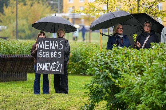 Panevėžys prisijungė prie visos Lietuvos kultūros streiko