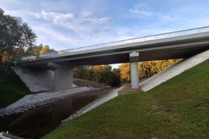 Baigti tilto per Šunijos upę rekonstrukcijos darbai, kainavę 3 mln. eurų