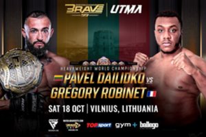 Aiškėja BRAVE CF ir UTMA kovų vakaro paveikslas Vilniuje – Dailidko gins titulą