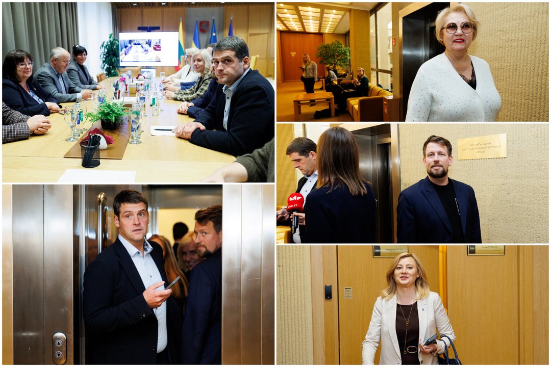 Koalicijos posėdis<br>Lrytas koliažas