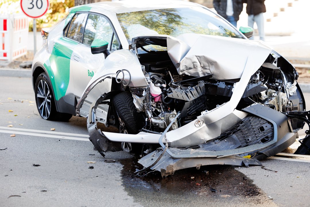  Avarijos vietoje.<br> T. Bauro nuotr.