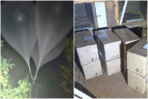 Pasieniečiai sulaikė šešis su iš Baltarusijos balionais skraidinama kontrabanda susijusius įtariamuosius