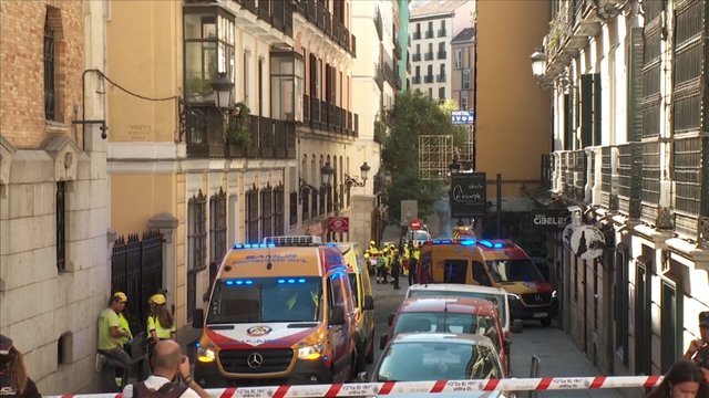 Madride sugriuvus pastatui 4 žmonės neišgyveno: užfiksuota, kas liko iš pastato