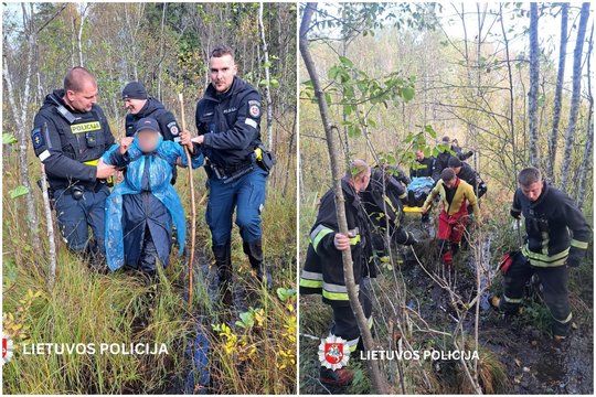 Dramatiška spanguoliauti išėjusios moters paieškos operacija Telšių r.: šį kartą viskas baigėsi laimingai