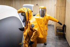 Kauno klinikose patikrintas pasirengimas gaisro, radiacinės taršos ir evakuacijos scenarijams