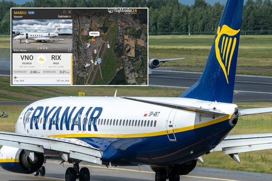 Per vieną dieną „Ryanair“ atstovai aplankė visas Baltijos šalis: parodė, kokiu lėktuvu atskrido