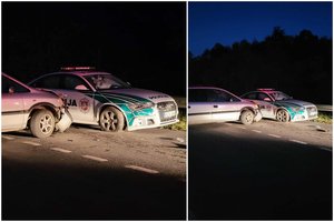 Su švyturėliais skubėjusių policininkų greta Vilniaus nepraleido „Opel“ – prireikė medikų