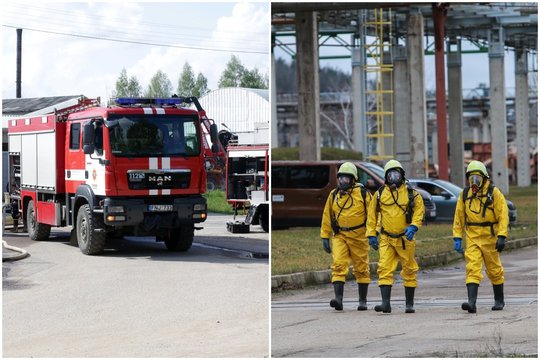 Kauno įmonėje ugniagesiai likvidavo gyvsidabrio incidentą – prireikė ir specialių kostiumų