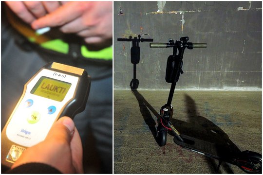 Girtas per Uteną paspirtuku važiavęs vyras užsidirbo ikiteisminį tyrimą tarsi rimtas vairuotojas – gresia iki metų kalėjimo