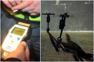 Girtas per Uteną paspirtuku važiavęs vyras užsidirbo ikiteisminį tyrimą tarsi rimtas vairuotojas – gresia iki metų kalėjimo