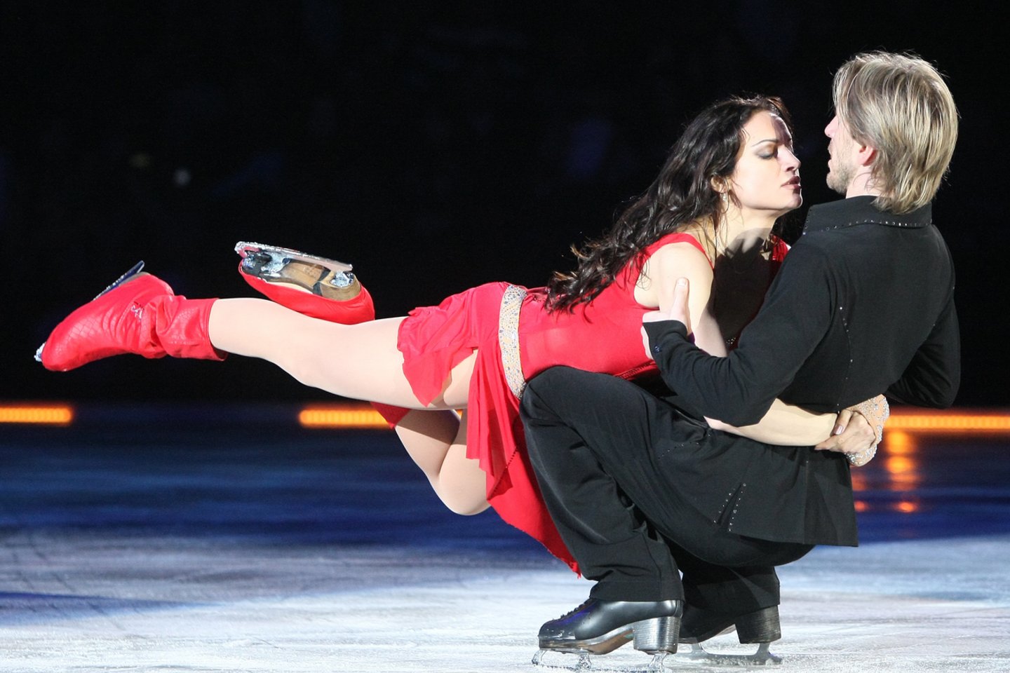 Ledo žvaigždės.Margarita Drobiazko ir Povilas Vanagas<br>R.Neverbicko nuotr.