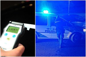 Šiaulių policija praneša apie tris girtus vairuotojus, kurie sukėlė avarijas