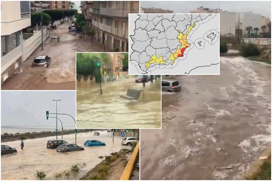 Turistų pamiltose Ispanijos vietose – galingi potvyniai: skubiai įspėja, kad situacija gali dar pablogėti
