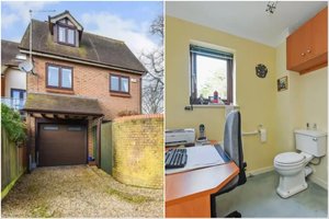 Parduodamas namų biuras su netikėtu „patogumu“ darbo kambaryje